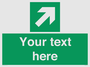 SV5232: Custom Arrow Top Right Sign