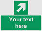 SV5232: Custom Arrow Top Right Sign
