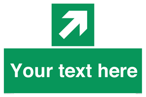 SV5232: Custom Arrow Top Right Sign
