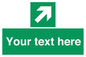SV5232: Custom Arrow Top Right Sign