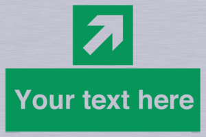 SV5232: Custom Arrow Top Right Sign