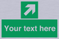 SV5232: Custom Arrow Top Right Sign