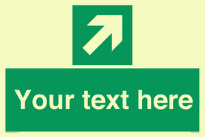 SV5232: Custom Arrow Top Right Sign
