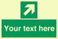 SV5232: Custom Arrow Top Right Sign