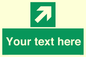 SV5232: Custom Arrow Top Right Sign