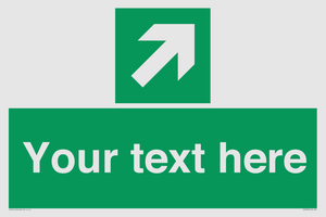 SV5232: Custom Arrow Top Right Sign
