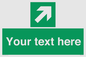 SV5232: Custom Arrow Top Right Sign