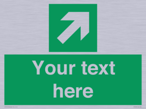 SV5232: Custom Arrow Top Right Sign