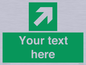SV5232: Custom Arrow Top Right Sign