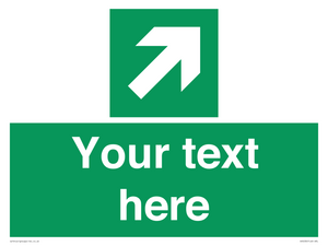 SV5232: Custom Arrow Top Right Sign