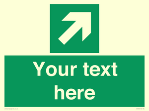 SV5232: Custom Arrow Top Right Sign