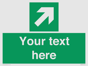 SV5232: Custom Arrow Top Right Sign