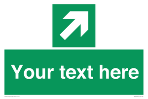 SV5232: Custom Arrow Top Right Sign