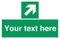 SV5232: Custom Arrow Top Right Sign