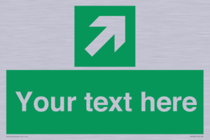 SV5232: Custom Arrow Top Right Sign