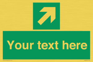 SV5232: Custom Arrow Top Right Sign