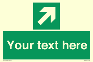 SV5232: Custom Arrow Top Right Sign