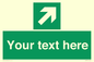 SV5232: Custom Arrow Top Right Sign