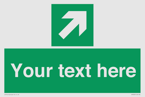 SV5232: Custom Arrow Top Right Sign