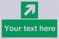 SV5232: Custom Arrow Top Right Sign