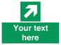 SV5232: Custom Arrow Top Right Sign