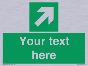 SV5232: Custom Arrow Top Right Sign