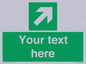 SV5232: Custom Arrow Top Right Sign