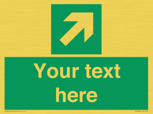 SV5232: Custom Arrow Top Right Sign