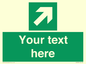 SV5232: Custom Arrow Top Right Sign