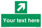 SV5232: Custom Arrow Top Right Sign