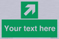 SV5232: Custom Arrow Top Right Sign