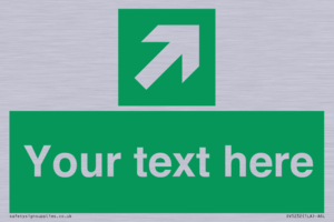 SV5232: Custom Arrow Top Right Sign