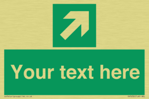 SV5232: Custom Arrow Top Right Sign