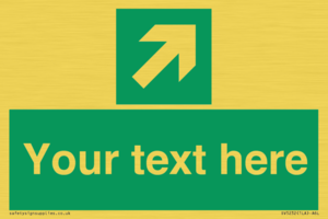 SV5232: Custom Arrow Top Right Sign