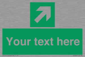 SV5232: Custom Arrow Top Right Sign