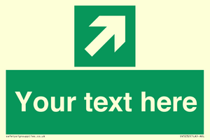 SV5232: Custom Arrow Top Right Sign