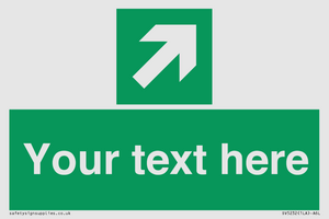 SV5232: Custom Arrow Top Right Sign