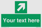 SV5232: Custom Arrow Top Right Sign