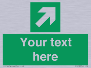 SV5232: Custom Arrow Top Right Sign
