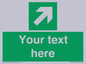 SV5232: Custom Arrow Top Right Sign