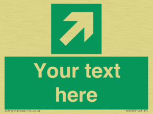 SV5232: Custom Arrow Top Right Sign