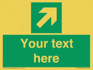 SV5232: Custom Arrow Top Right Sign