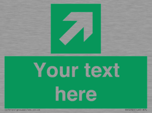 SV5232: Custom Arrow Top Right Sign