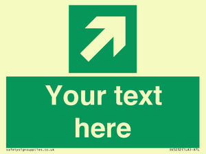 SV5232: Custom Arrow Top Right Sign