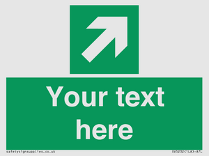 SV5232: Custom Arrow Top Right Sign