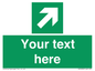 SV5232: Custom Arrow Top Right Sign