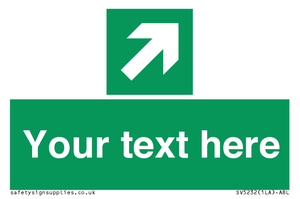 SV5232: Custom Arrow Top Right Sign