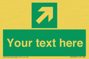 SV5232: Custom Arrow Top Right Sign