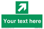 SV5232: Custom Arrow Top Right Sign