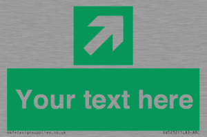 SV5232: Custom Arrow Top Right Sign